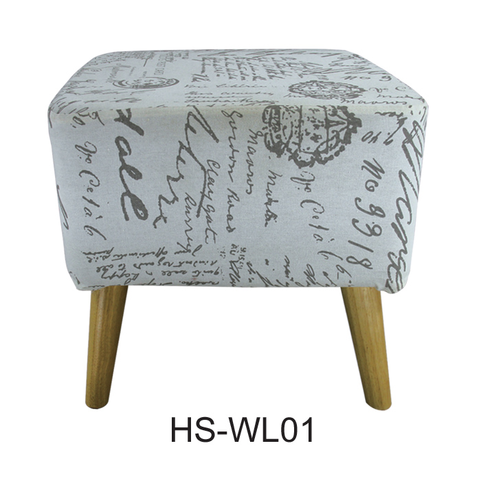 Wood leg stool