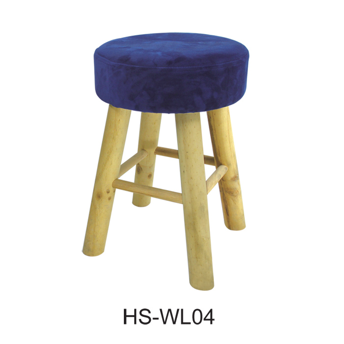 Wood leg stool