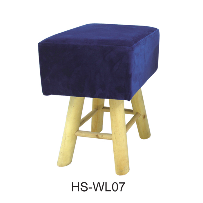 Wood leg stool