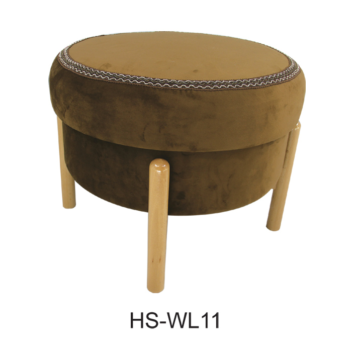 Wood leg stool